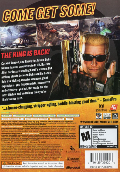 Duke Nukem Forever - Xbox 360