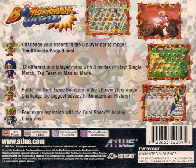 Bomberman World Playstation Bomberman World PS1 Sony Japan Import