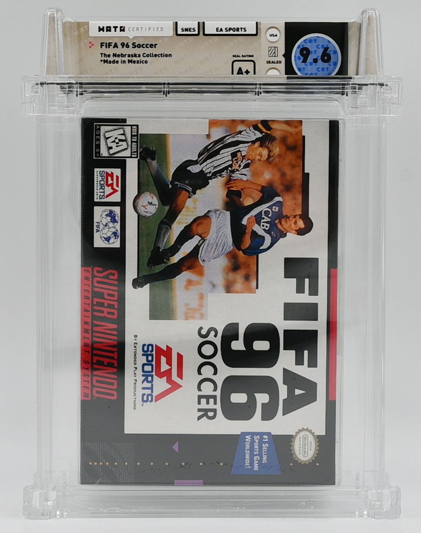 FIFA 96 Soccer SNES 9.6 A+ - NEBRASKA COLLECTION