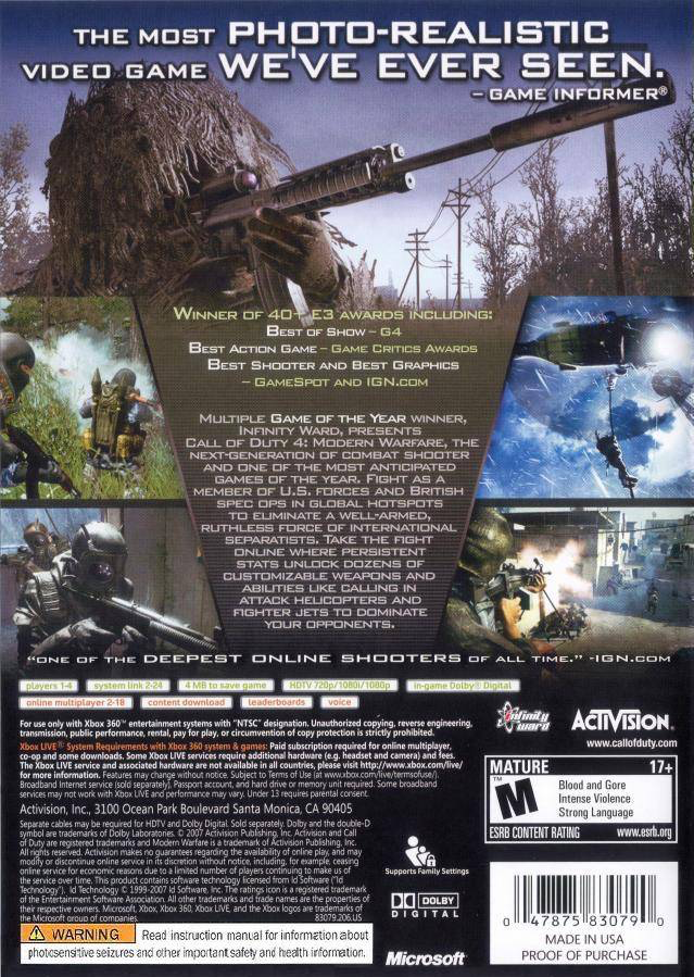 Call of Duty 4: Modern Warfare - Xbox 360