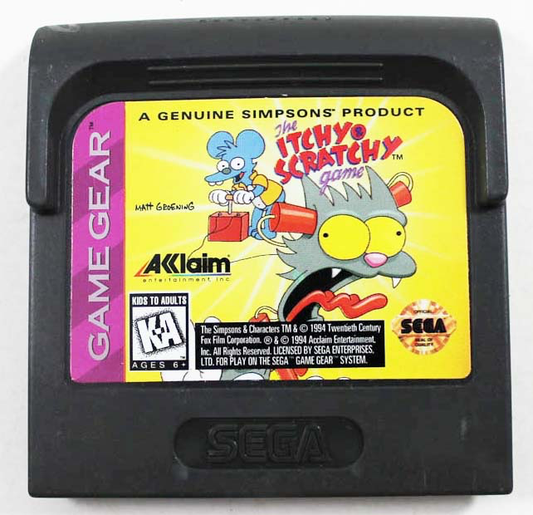 Itchy and Scratchy Game - Game Gear