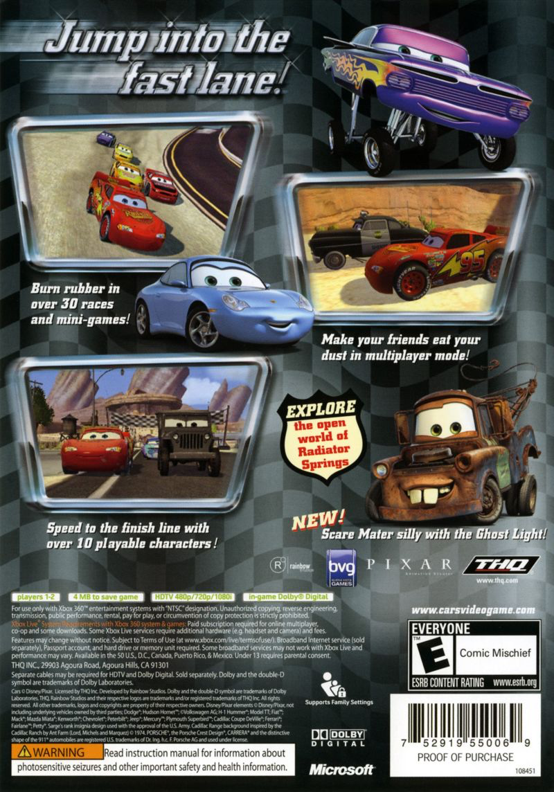 Cars - Xbox 360