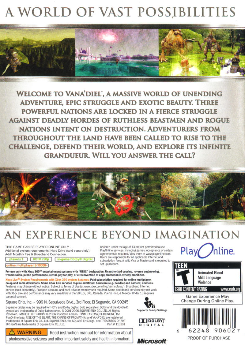 Final Fantasy XI: Online - Xbox 360