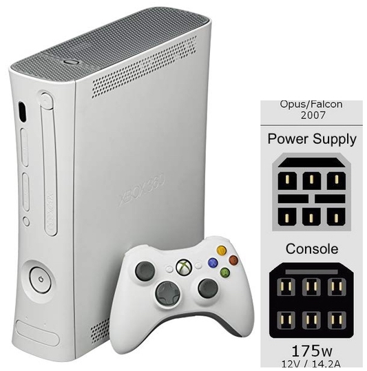 Console System | Fat Model - 175W No HDMI (Opus) - Xbox 360