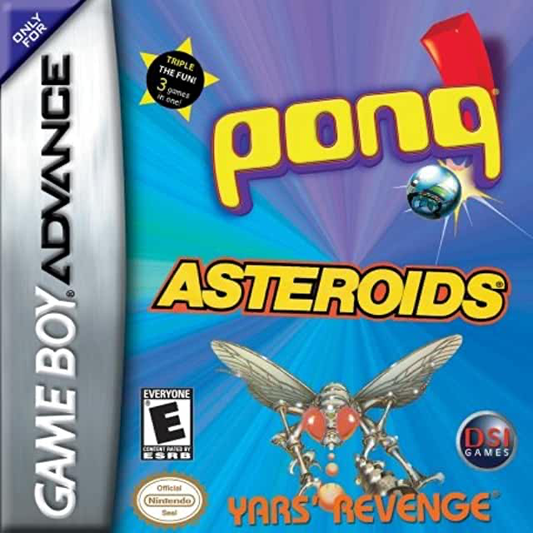 Pong + Asteroids + Yars' Revenge - GBA