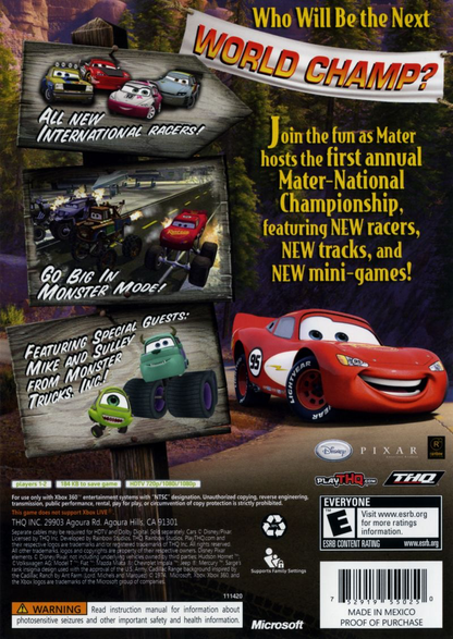 Cars Mater-National Championship - Xbox 360