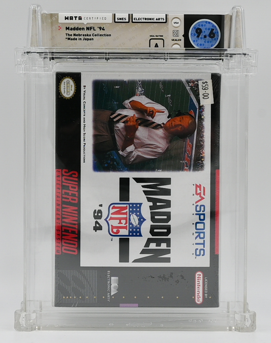 Madden NFL '94 SNES 9.6 A - NEBRASKA COLLECTION