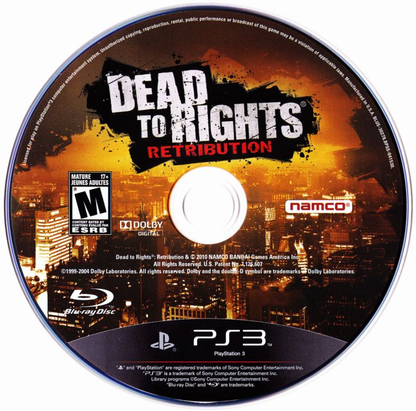 Dead to Rights: Retribution - PS3