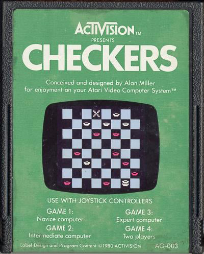 Checkers (Green Label) - Atari 2600