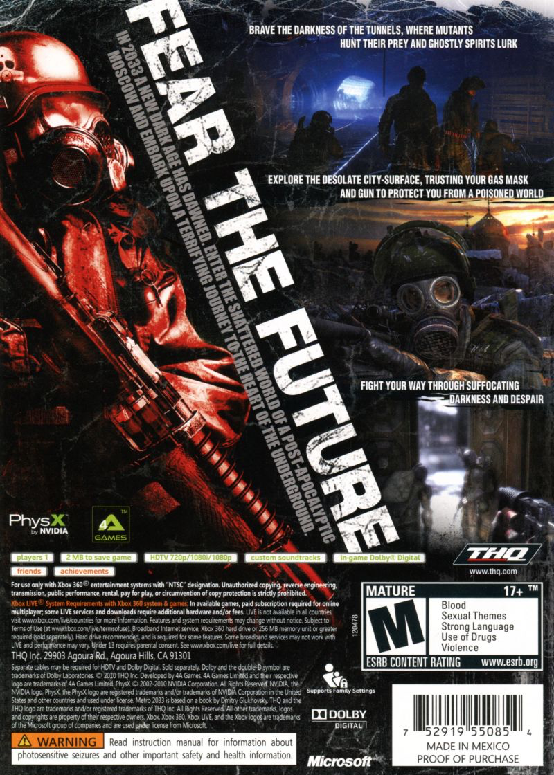 Metro: 2033 - Xbox 360