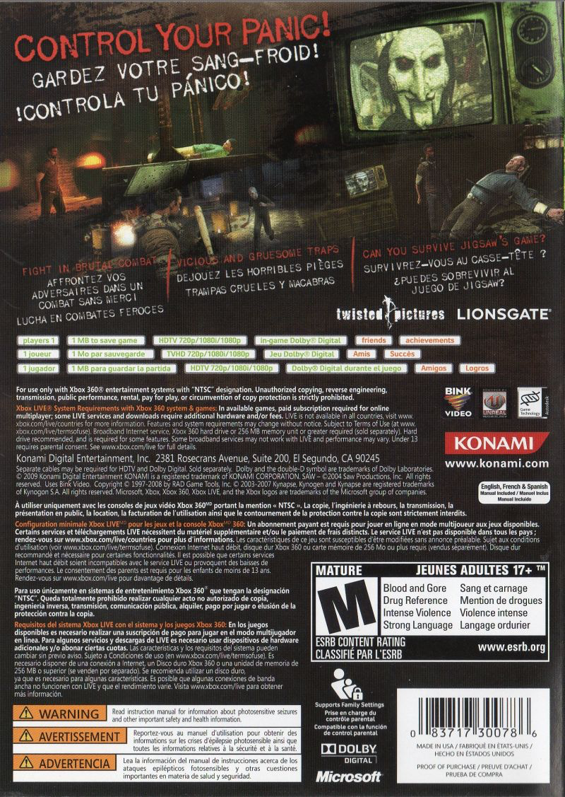 Saw - Xbox 360