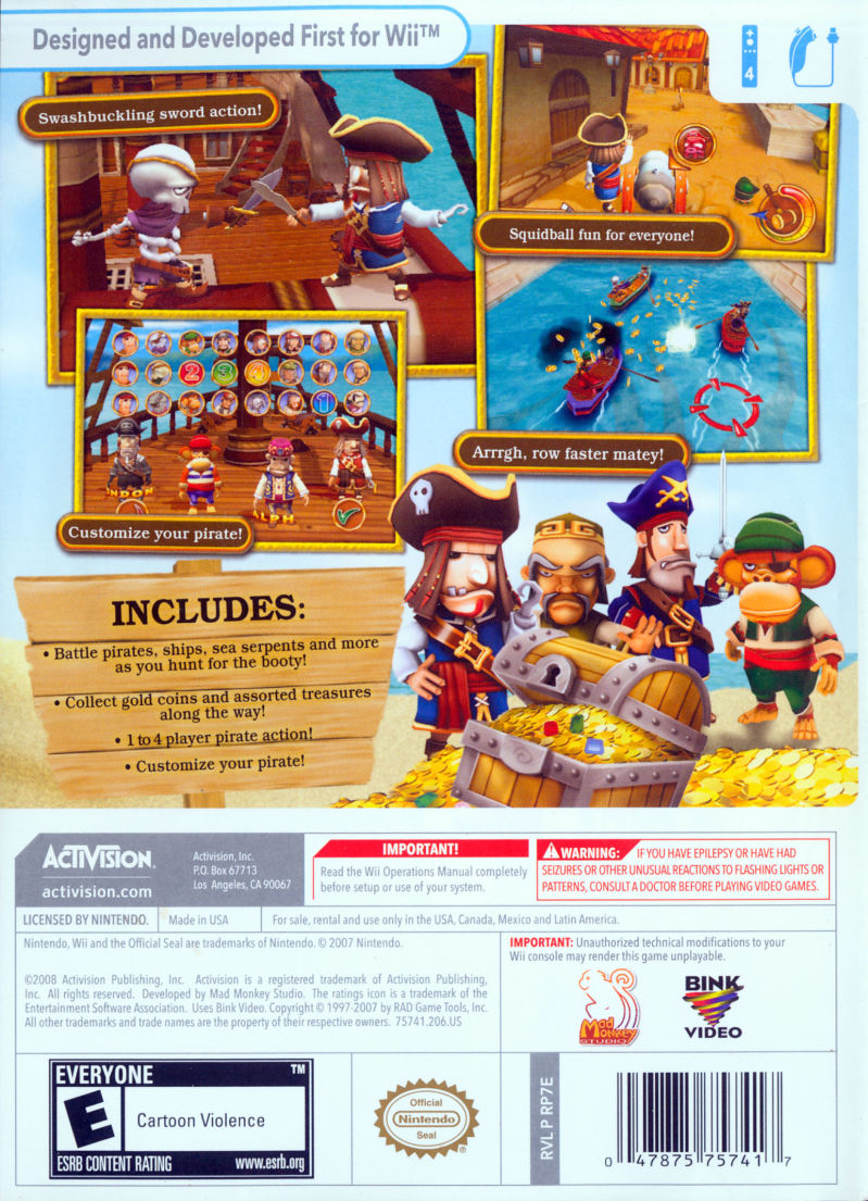 Pirates: Hunt for Blackbeard's Booty - Wii