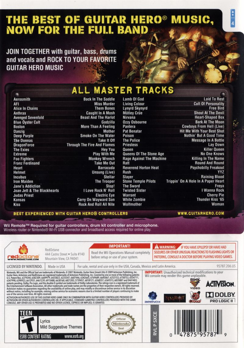 Guitar Hero: Smash Hits - Wii