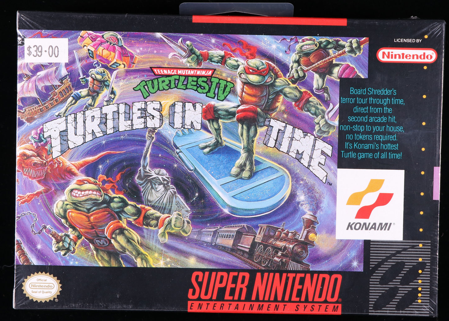 Teenage Mutant Ninja Turtles IV: Turtles in Time SNES 9.8 A+ - NEBRASKA COLLECTION