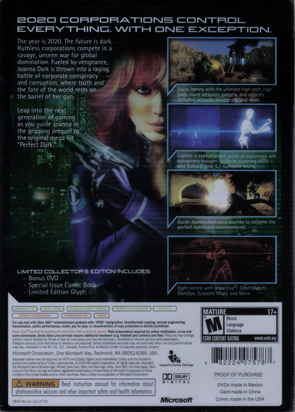 Perfect Dark Zero - Limited Collector's Edition - Xbox 360