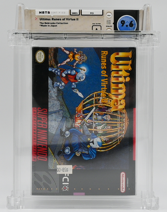 Ultima: Runes of Virtue II SNES 9.6 A - NEBRASKA COLLECTION