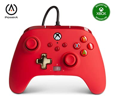 Power A Enhanced Wired Controller Red - Xbox Series X