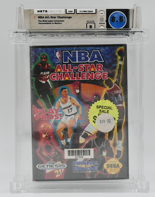 NBA All-Star Challenge SEGA GENESIS 8.5 B - NEBRASKA COLLECTION