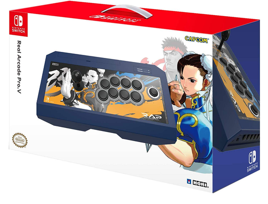 Hori Real Arcade Pro.V Fight Stick | Street Fighter Chun-Li Edition - Switch