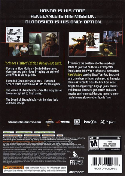 Stranglehold - Collector's Edition - Xbox 360