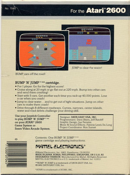 Bump 'N' Jump (White Label) - Atari 2600