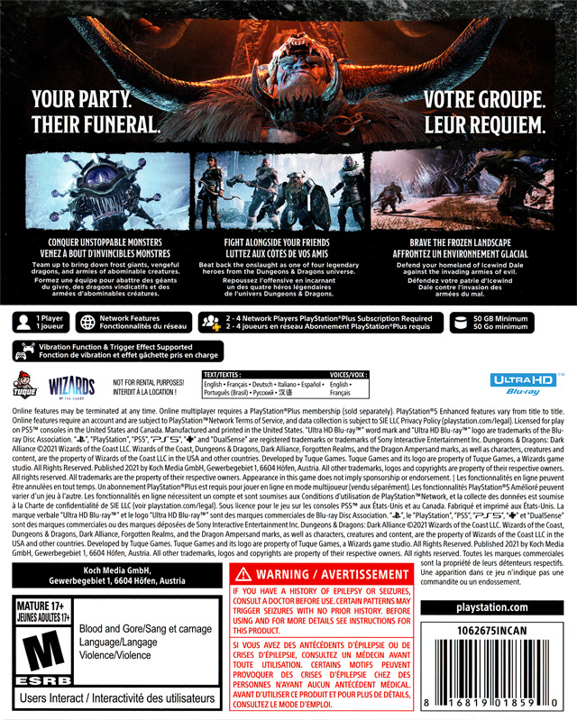 Dungeons & Dragons: Dark Alliance - PS5