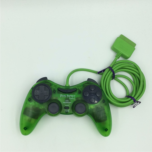 Wired Performance Dual Impact Colors Controller Lime - Sony Playstation 1