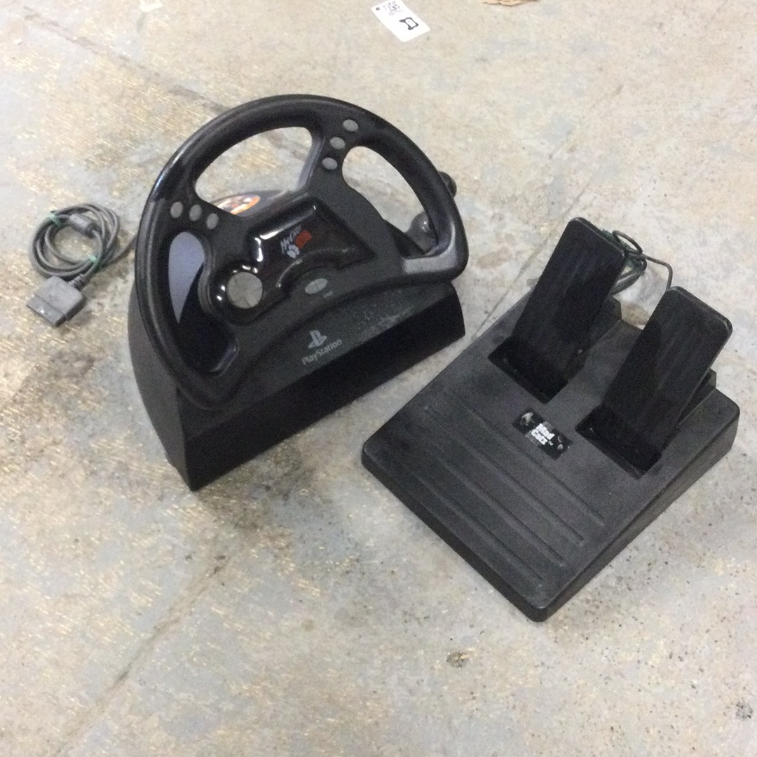 Team MadCatz Dual Force Race Wheel - PS2