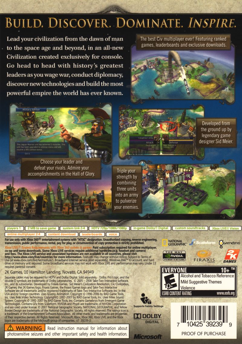 Civilization Revolution - Xbox 360