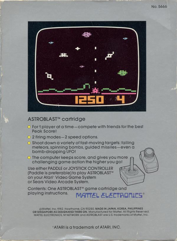 Astroblast (Black Label) - Atari 2600