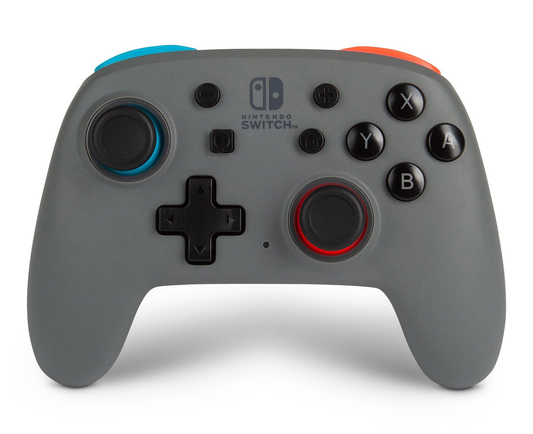 Power A Enhanced Wireless Controller Grey Neon Nano - Switch