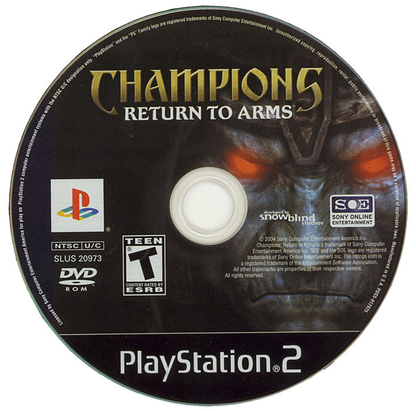 Champions Return to Arms - PS2
