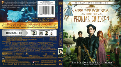 Miss Peregrine's Home For Peculiar Children - Blu-ray Fantasy 2016 PG-13