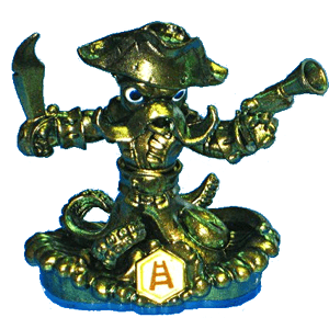 Gold Wash Buckler - Skylander SWAP Force Chase Variant Character
