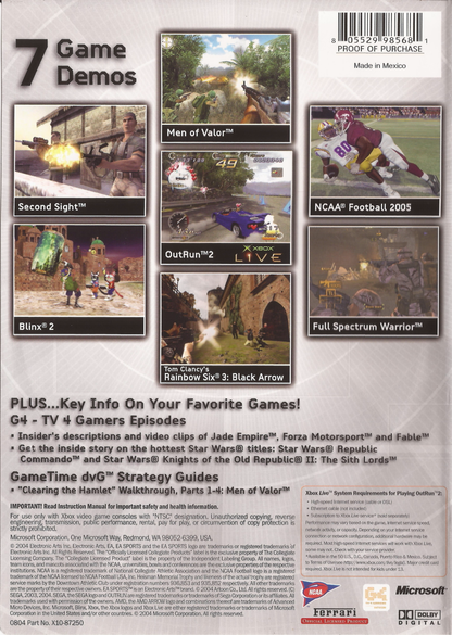 Exhibition Demo Disc Vol. 6 - Xbox