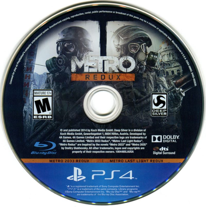 Metro: Redux - PS4