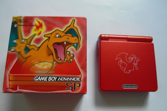 Console System Gameboy Advance SP | Pokemon Red Charizard Edition AGS-001 - GBA