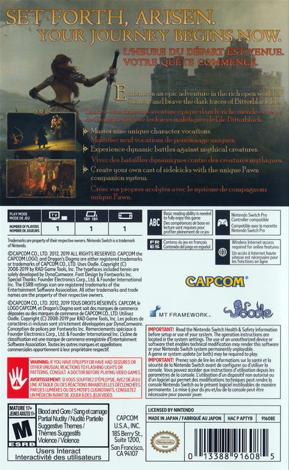Dragon's Dogma: Dark Arisen - Switch