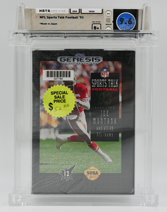 NFL Sports Talk Football '93 SEGA GENESIS 9.6 B+ - NEBRASKA COLLECTION