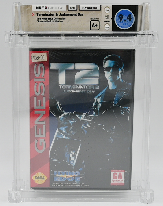 T2 Terminator 2 Judgement Day SEGA GENESIS 9.4 A+ - NEBRASKA COLLECTION