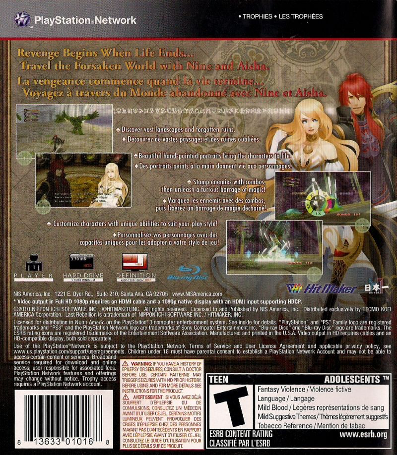 Last Rebellion - PS3