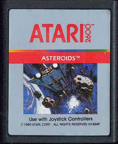 Asteroids (Silver Label) - Atari 2600