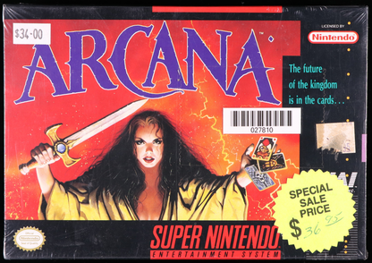 Arcana SNES 9.4 B+ - NEBRASKA COLLECTION