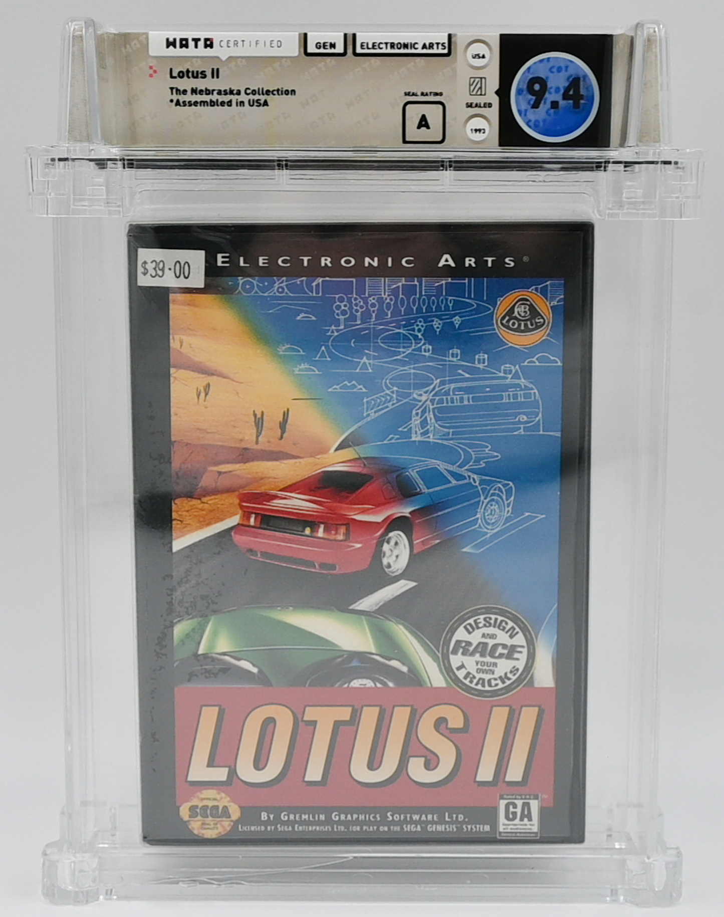 Lotus II SEGA GENESIS 9.4 A - NEBRASKA COLLECTION