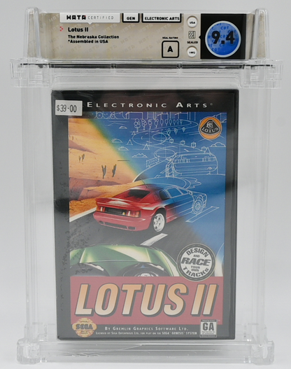 Lotus II SEGA GENESIS 9.4 A - NEBRASKA COLLECTION