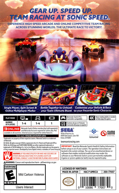 Team Sonic Racing - Switch
