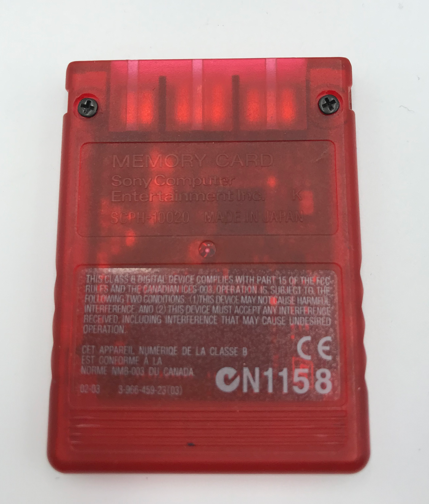 Memory Card PS2 8 MB Official Red - PS2