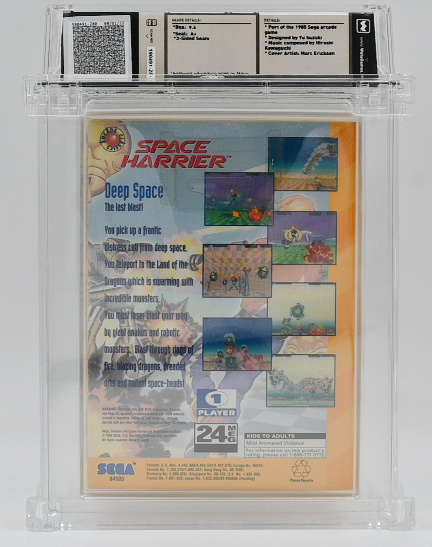 Space Harrier SEGA 32X 9.6 A+ - NEBRASKA COLLECTION
