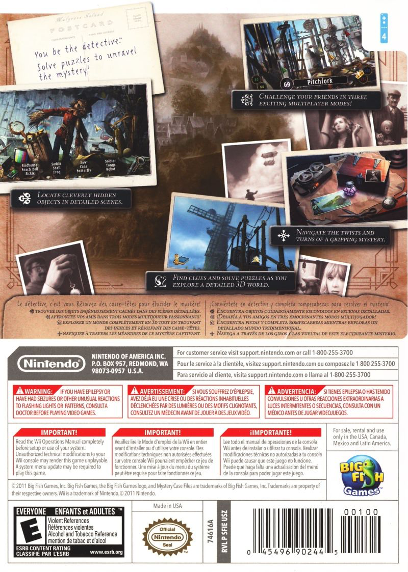 Mystery Case Files: The Malgrave Incident - Wii