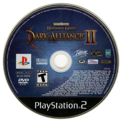 Baldurs Gate Dark Alliance 2 - PS2